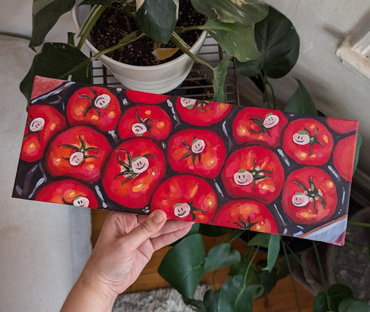 tomato delivery - original painting