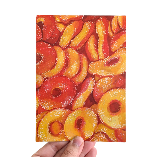 peach rings - art print